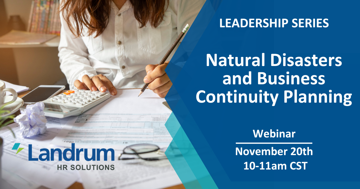 Natural Disasters and Business Continuity Planning 